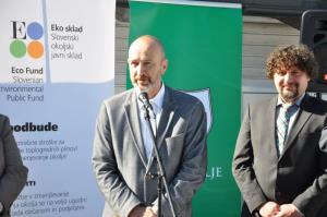 Otvoritev štirih novih polnilnih postaj za električna vozila v Grosupljem 15